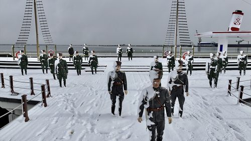 Samsun'un Tütün İskelesi Karla Kaplandı