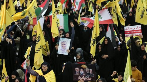 Tahran'da Hizbullah Liderleri İçin Anma Törenleri Düzenlendi