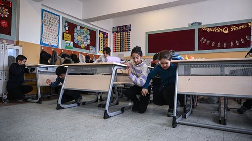 Ankara'da Deprem Haftası Kapsamında Eş Zamanlı Tatbikat Yapıldı