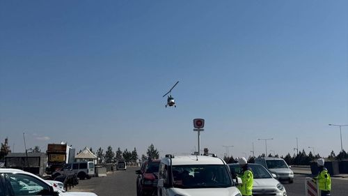 Gaziantep'te Cayrokopter Destekli Trafik Denetimi: 44 Sürücüye 253 Bin 928 Lira Ceza