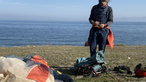 İtalyan Yamaç Paraşütü Pilotu Marcello Corsı, Tekirdağ'da Uçuş Gerçekleştirdi