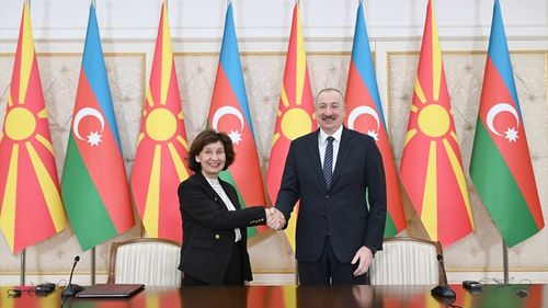 Kuzey Makedonya Cumhurbaşkanı Davkova'nın Azerbaycan Ziyareti