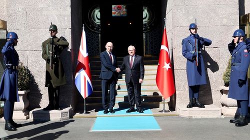 Milli Savunma Bakanı Yaşar Güler İle İngiltere Savunma Bakanı John Healey Görüştü