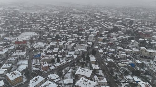 Çankırı'nın Yüksek Kesimlerinde Kar Yağışı Etkili Oluyor