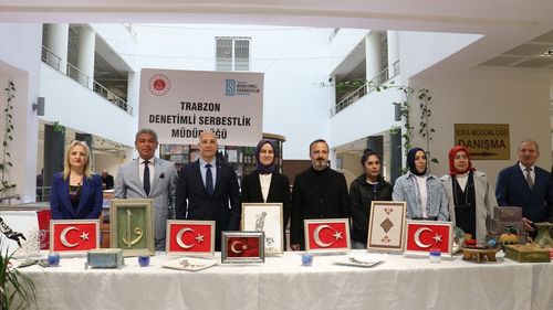 Trabzon'da Denetimli Serbestlik Yükümlülerinden El Sanatları Sergisi Açıldı
