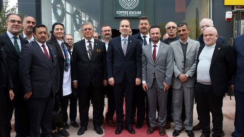 Yeniden Refah Partisi Genel Başkanı Erbakan Kastamonu'da Muhtarlarla Buluştu