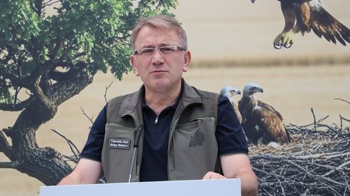 Tekirdağ'da Şah Kartal ve Leylek Yavruları İçin Halkalama Çalışması