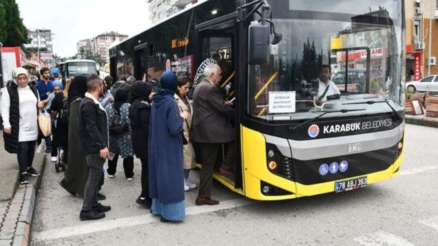 Karabük'te Emeklilerin Ücretsiz Toplu Taşıma Hizmeti Sona Erdi