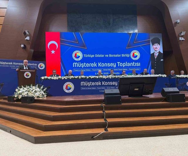 ALTSO Başkanı Eray Erdem, TOBB Müşterek Konsey Toplantısı'nda Alanya'nın taleplerini iletti