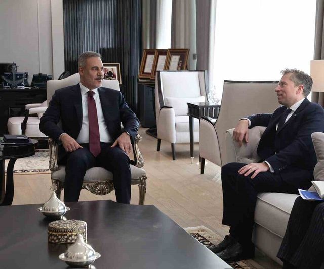 Bakan Fidan, BM İnsani İşlerden Sorumlu Genel Sekreter Yardımcısı Tom Fletcher'i Ankara'da Kabul Etti