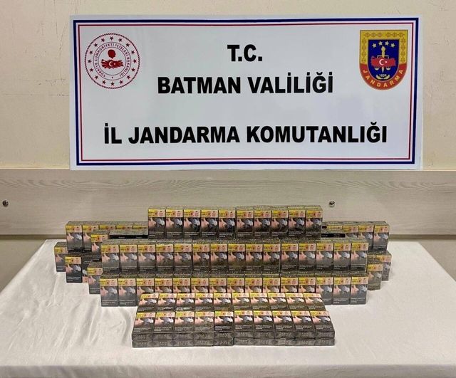Batman’da yol kontrollerinde 4 bin 867 paket kaçak sigara ele geçirildi