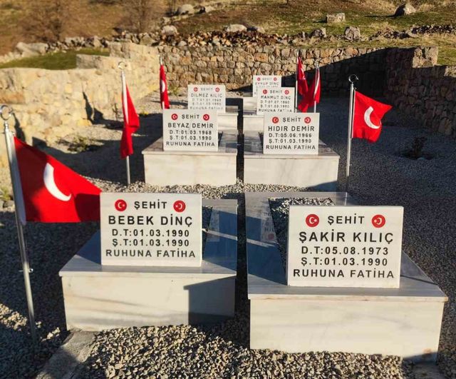 Derecik’te vefa: 1990 saldırısında yaşamını yitiren 8 şehidin mezarları yeniden düzenlendi