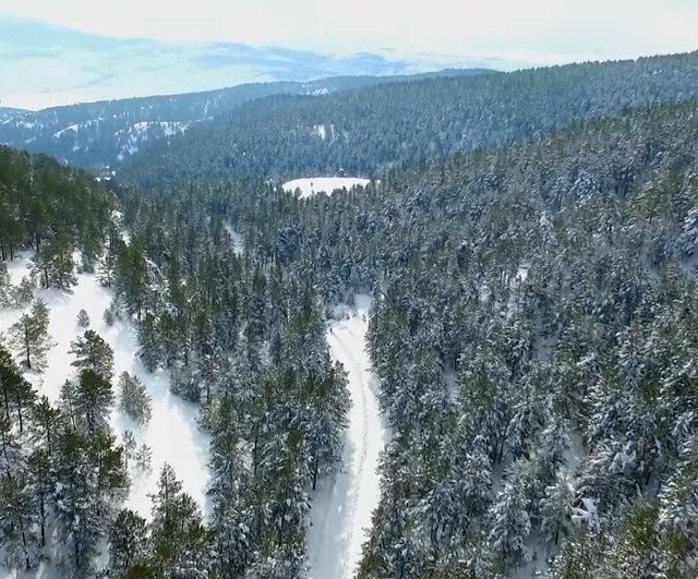 Erzincan'da Dumanlı Tabiat Parkı beyaza büründü — Kartpostal kış manzaraları