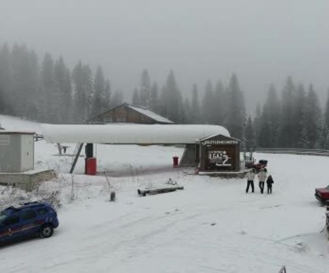 Ilgaz Dağı'nda kar 20 santimetreye ulaştı — Yurduntepe Kayak Merkezi beyaza büründü