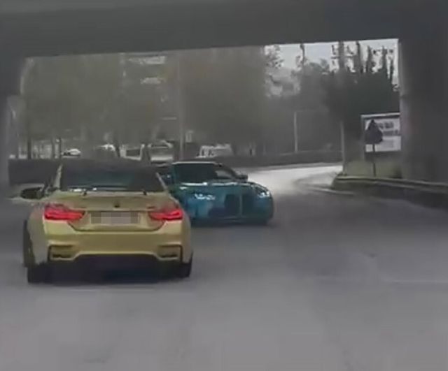 İzmir'de drift yapan iki sürücüye 138 bin TL'yi aşan ceza, araçlar trafikten men edildi