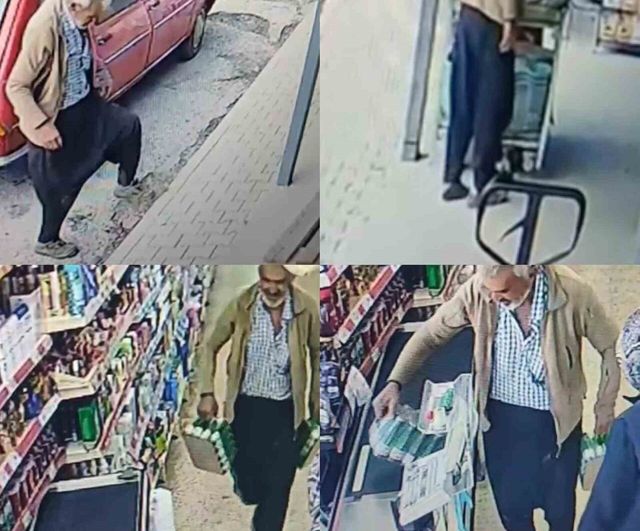 Mersin’de yayla marketinde dikkati çeken hareket: Çamurlu ayakkabısını çıkarıp çorapla alışveriş yaptı