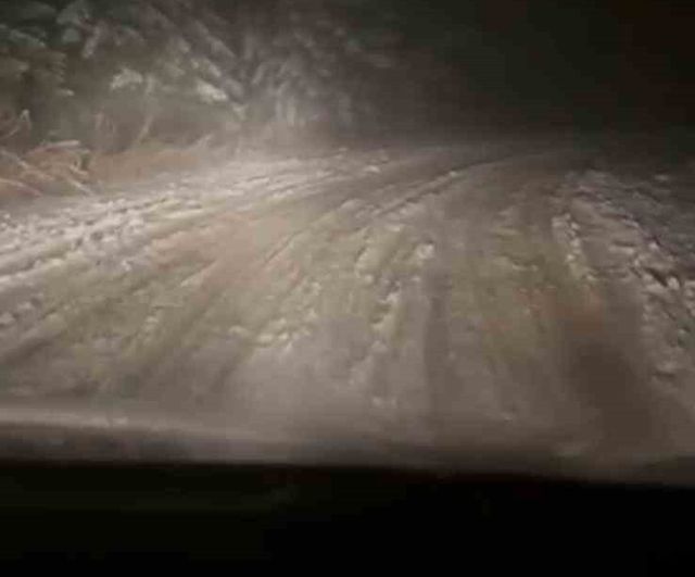 Meteoroloji Uyarısı Sonrası Ilgaz Yüksek Kesimlerine Kar Yağdı