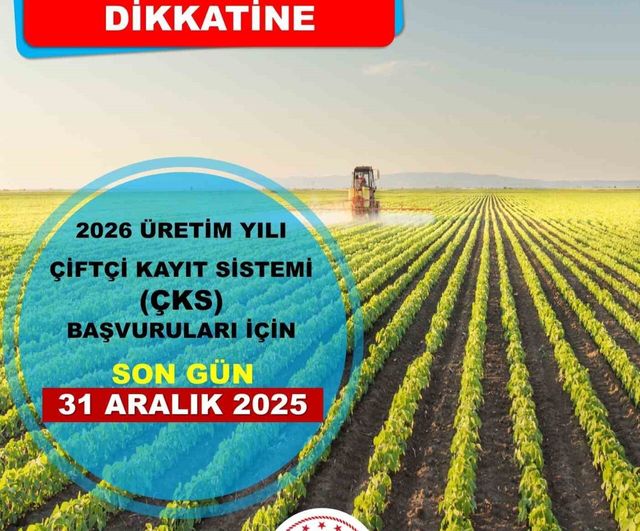 Niğde İl Tarım ve Orman Müdürlüğü: 2026 ÇKS başvurularında son tarih 31 Aralık 2025