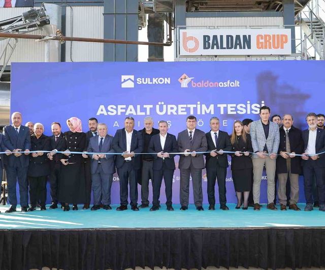Sultanbeyli'de aylık 50 bin ton kapasiteli asfalt üretim tesisi açıldı