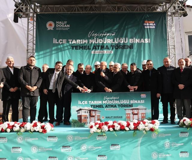 Vezirköprü'de İlçe Tarım ve Orman Müdürlüğü Hizmet Binası'nın temeli atıldı