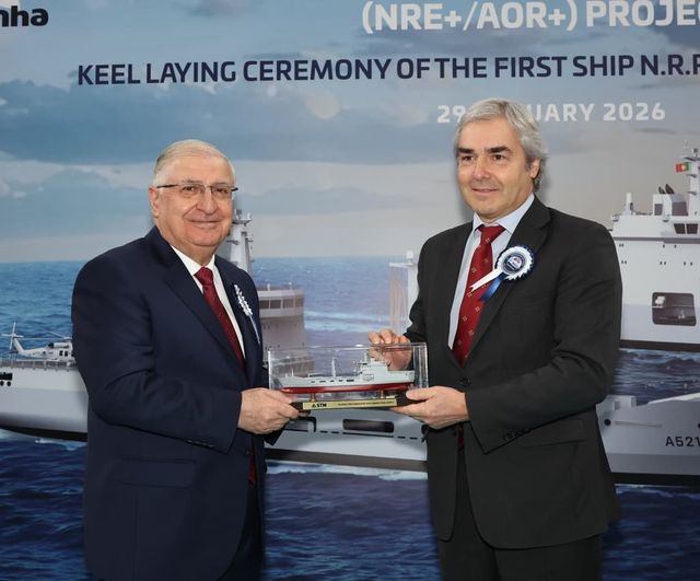 Bakan Güler ile Portekizli Mevkidaşı Melo İstanbul’da: Portekiz için ikmal ve lojistik destek gemisinin kızağa koyma töreni