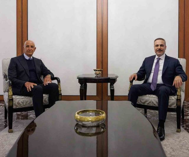Dışişleri Bakanı Hakan Fidan, ABD'nin Ankara Büyükelçisi Tom Barrack'ı kabul etti