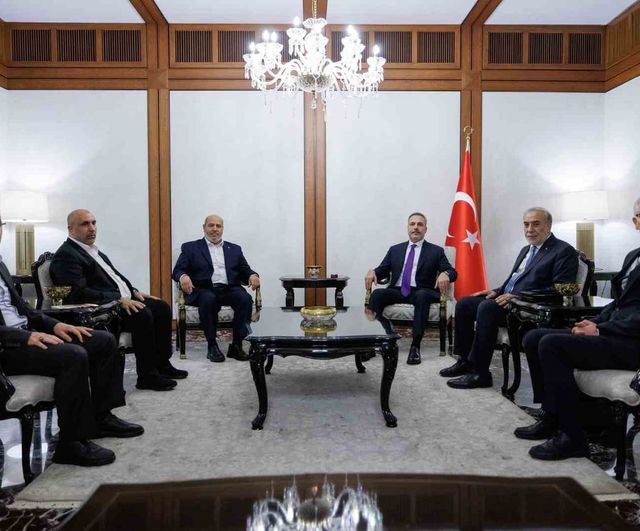 Dışişleri Bakanı Hakan Fidan, Halil Hayye başkanlığındaki Hamas heyetini Ankara'da kabul etti