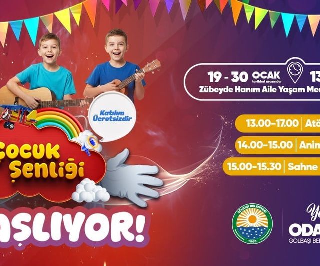 Gölbaşı Belediyesi yarıyıl tatilinde çocuklara ücretsiz spor, sanat ve eğlence programı