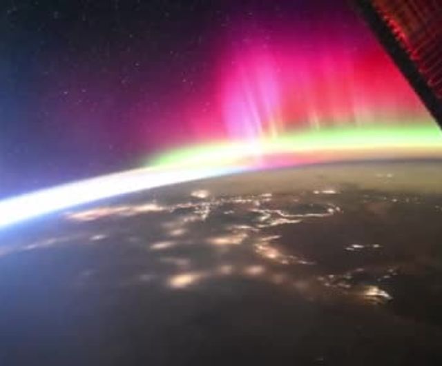 Kimiya Yui, Uluslararası Uzay İstasyonu'ndan kuzey ışıklarını görüntüledi