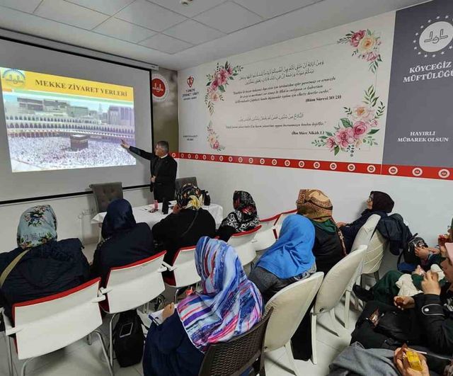 Köyceğiz’de 34 kişilik umre kafilesine eğitim semineri verildi
