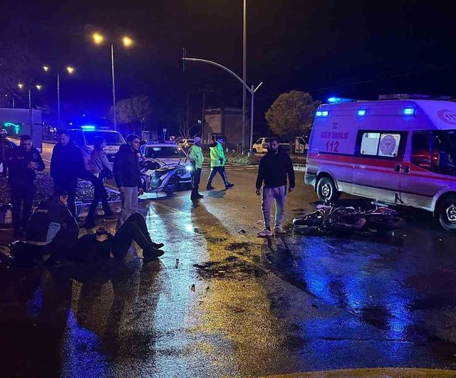 Menteşe'de otomobil ile motosiklet çarpıştı: Sürücü ağır yaralandı