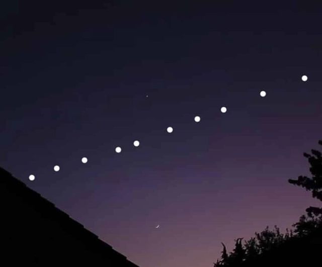 Starlink Uyduları Hakkari'de Tek Sıra Halinde Görüntülendi