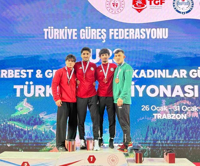 U23 Grekoromen Güreş Türkiye Şampiyonası Trabzon'da Sona Erdi