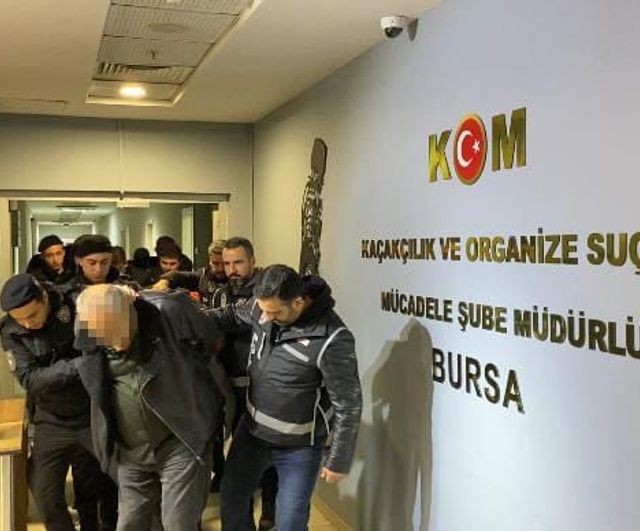 Bursa'da 'Sarallar' suç örgütüne operasyon: 14 şüpheli yakalandı