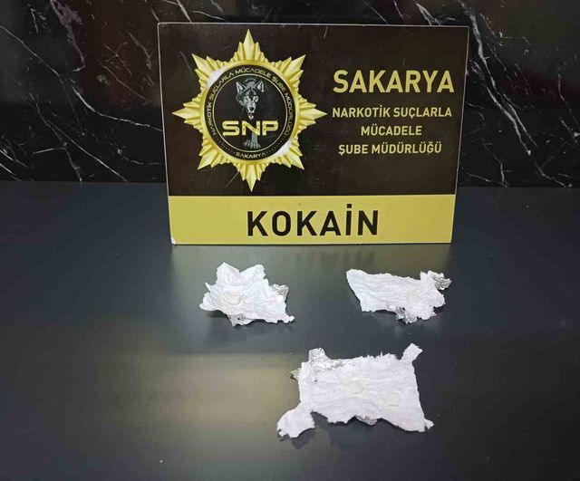 Anadolu Otoyolu Adapazarı gişelerinde 12.20 gram kokain ele geçirildi; şüpheli tutuklandı