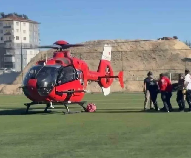 Darende'de 1,5 Yaşındaki Bebek Havale Sonrası Hava Ambulansıyla Turgut Özal Tıp Merkezi'ne Sevk Edildi