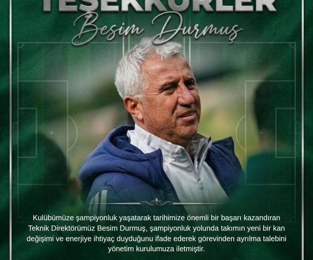 Muğlaspor’da Besim Durmuş dönemi sona erdi