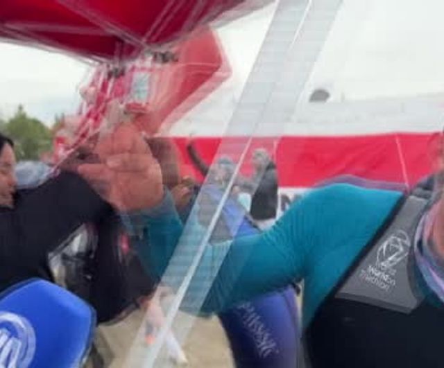 Salda Duatlonu Türkiye Kupası'nda kuvvetli rüzgar organizasyonda aksamalara yol açtı