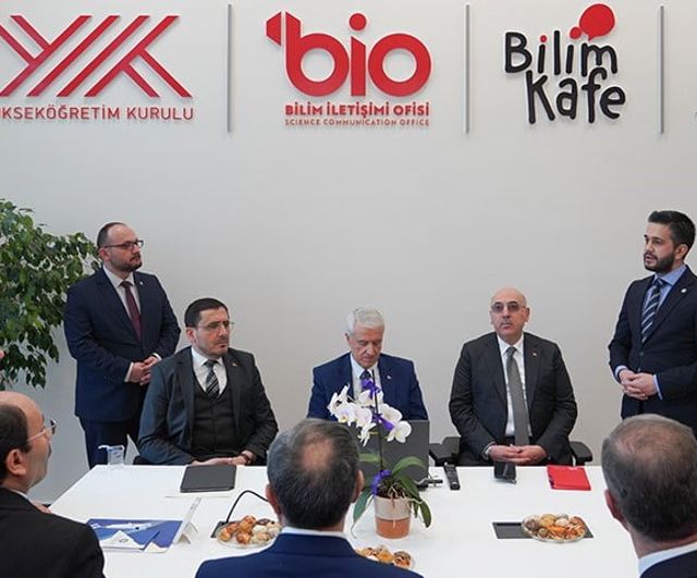 YÖK Başkanı Özvar, Erzurum Teknik Üniversitesi Bilim İletişimi Ofisi açılışını gerçekleştirdi