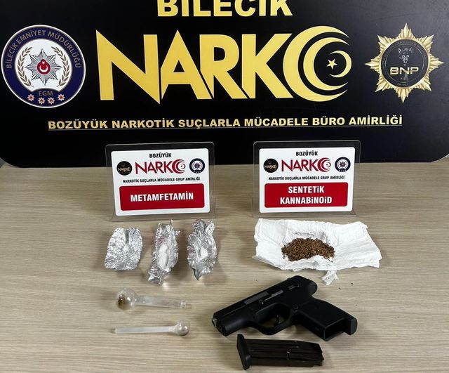 Bozüyük’te uyuşturucu ve silah operasyonu: 1 gözaltı