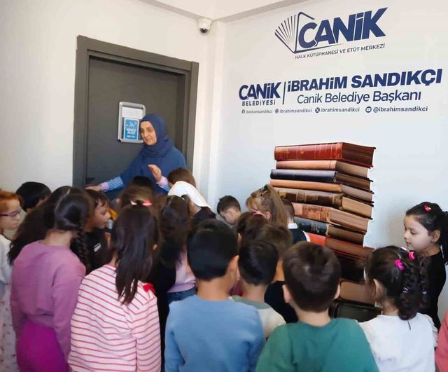 Canik Halk Kütüphanesi ve Etüt Merkezi, gençlerin ve çocukların buluşma noktası oldu