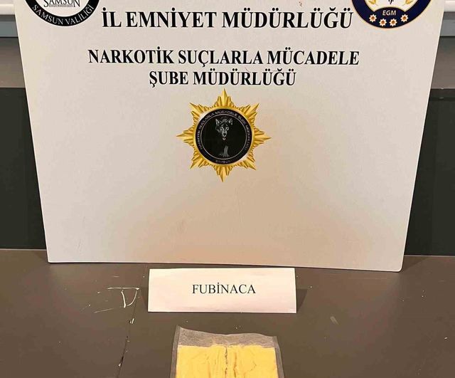 Canik'te 189,4 gram fubinaca ele geçirildi; 1 kişi gözaltında