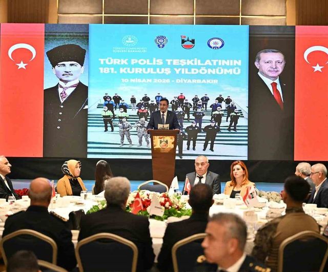 Cevdet Yılmaz Diyarbakır'da: Polis Teşkilatı'nın 181'inci yıldönümünde şehit ve gazilere destek vurgusu