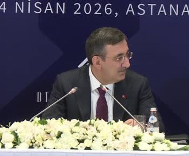 Cumhurbaşkanı Yardımcısı Cevdet Yılmaz, Astana'da Dünya Türk İş Konseyi Toplantısı'nda Konuştu