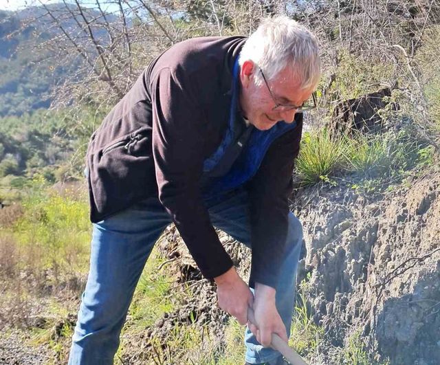 Edremit'te Kazdağı Bal Ormanı uluslararası ilgiyle büyüyor: Japon ve Avusturyalı konuklar kestane fidanı dikti
