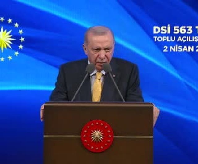 Erdoğan: 'Son 23 yılda su yatırımlarımızı zirveye çıkardık' — 563 DSİ tesisinin toplu açılışı