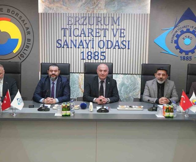 ERSİAD Heyetinden ETSO'ya Ziyaret: Erzurum'un Stratejik Konumu ve Yatırım Beklentileri Görüşüldü