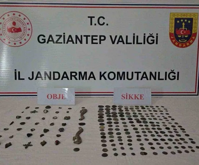 Gaziantep'te Roma dönemine ait 191 sikke ele geçirildi