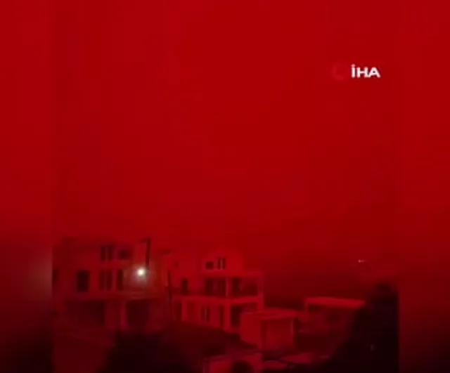 Girit Adası Afrika kaynaklı çöl tozu nedeniyle kırmızıya büründü: Uçuşlar ve sağlık uyarıları