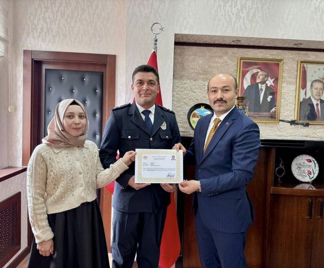 Güzelyurt’ta sahada görev yapan kamu personeline başarı belgesi verildi